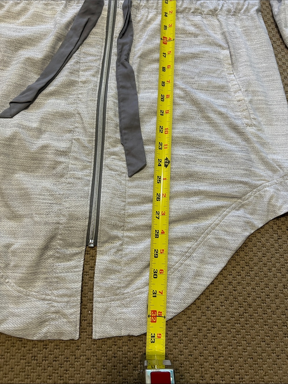 lululemon athletica Light Gray Hooded Summer Jacket - Picture 7 of 9